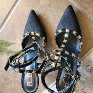 Black Studded BCBG Heels